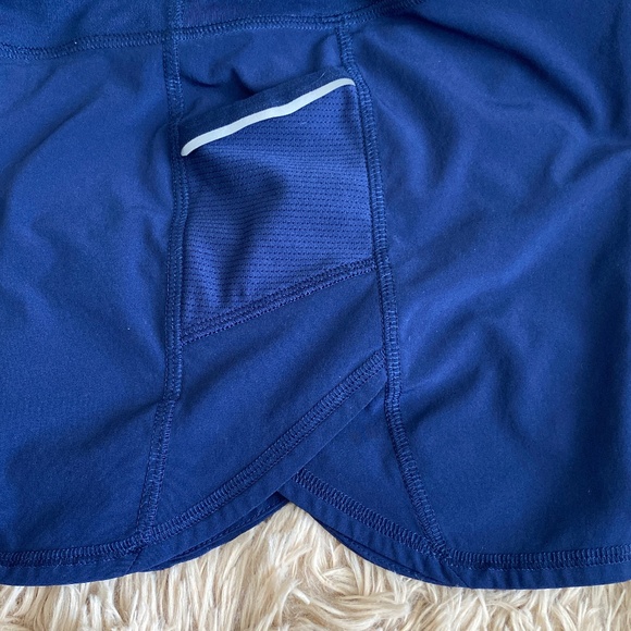 Athleta Kids Girl's Solid Navy Record Breaker 3" Short with Liner & Pockets XL14 - Picture 11 of 11